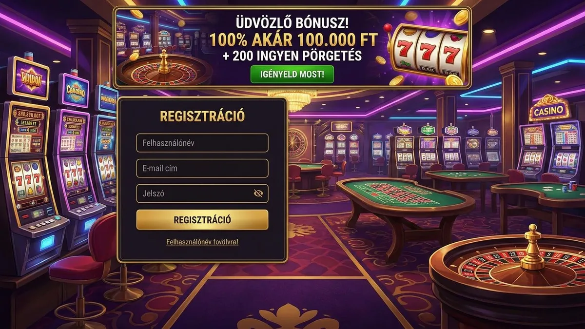 Regisztráció bónusszal